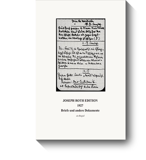 Titel des 12. Bandes der Schriftenreihe der Internationalen Joseph Roth Gesellschaft