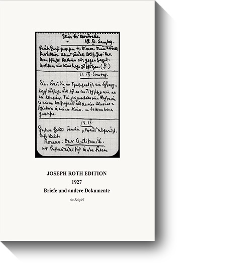 Titel des 12. Bandes der Schriftenreihe der Internationalen Joseph Roth Gesellschaft