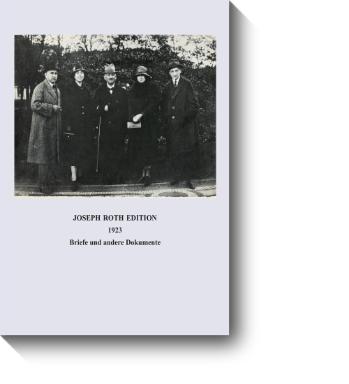 Titel des 20. Bandes der Schriftenreihe der Internationalen Joseph Roth Gesellschaft
