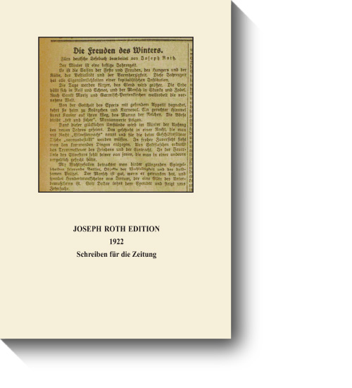 Titel des 23. Bandes der Schriftenreihe der Internationalen Joseph Roth Gesellschaft