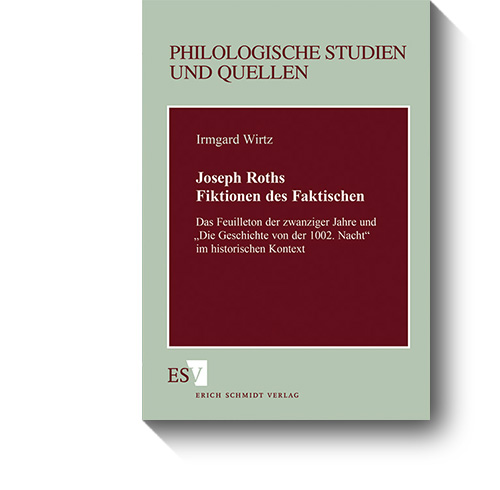 Titel des Buches „Joseph Roths Fiktionen des Faktischen“. © Schmidt, 1997