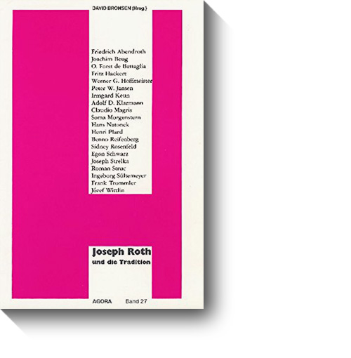 Titel des Buches „Joseph Roth und die Tradition“. © Agora, 1975